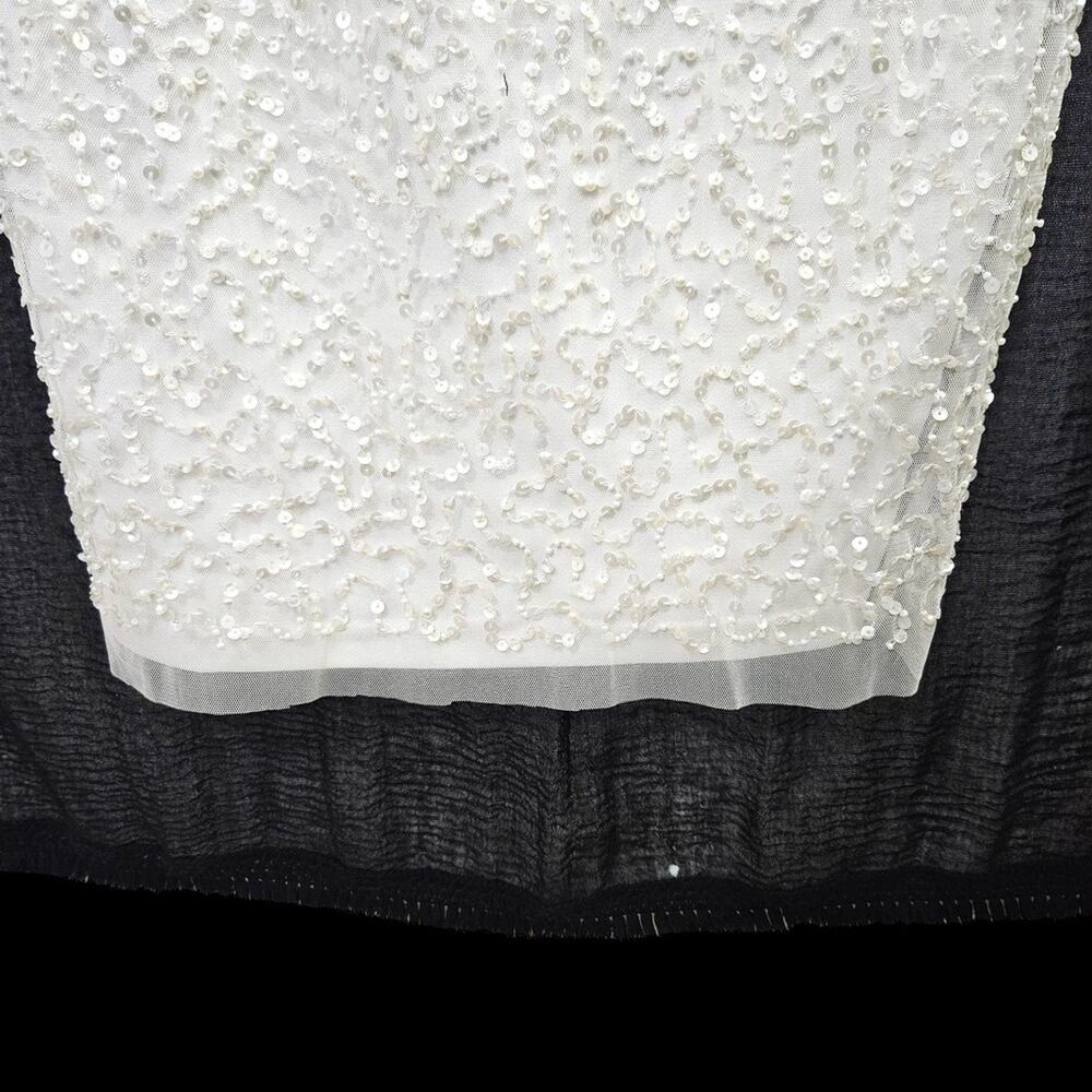 Elegant White Lace Sheath Dress - Picture 7 of 13